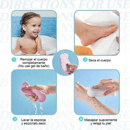 Esponja Exfoliante - PACK DE 3 x S/.59