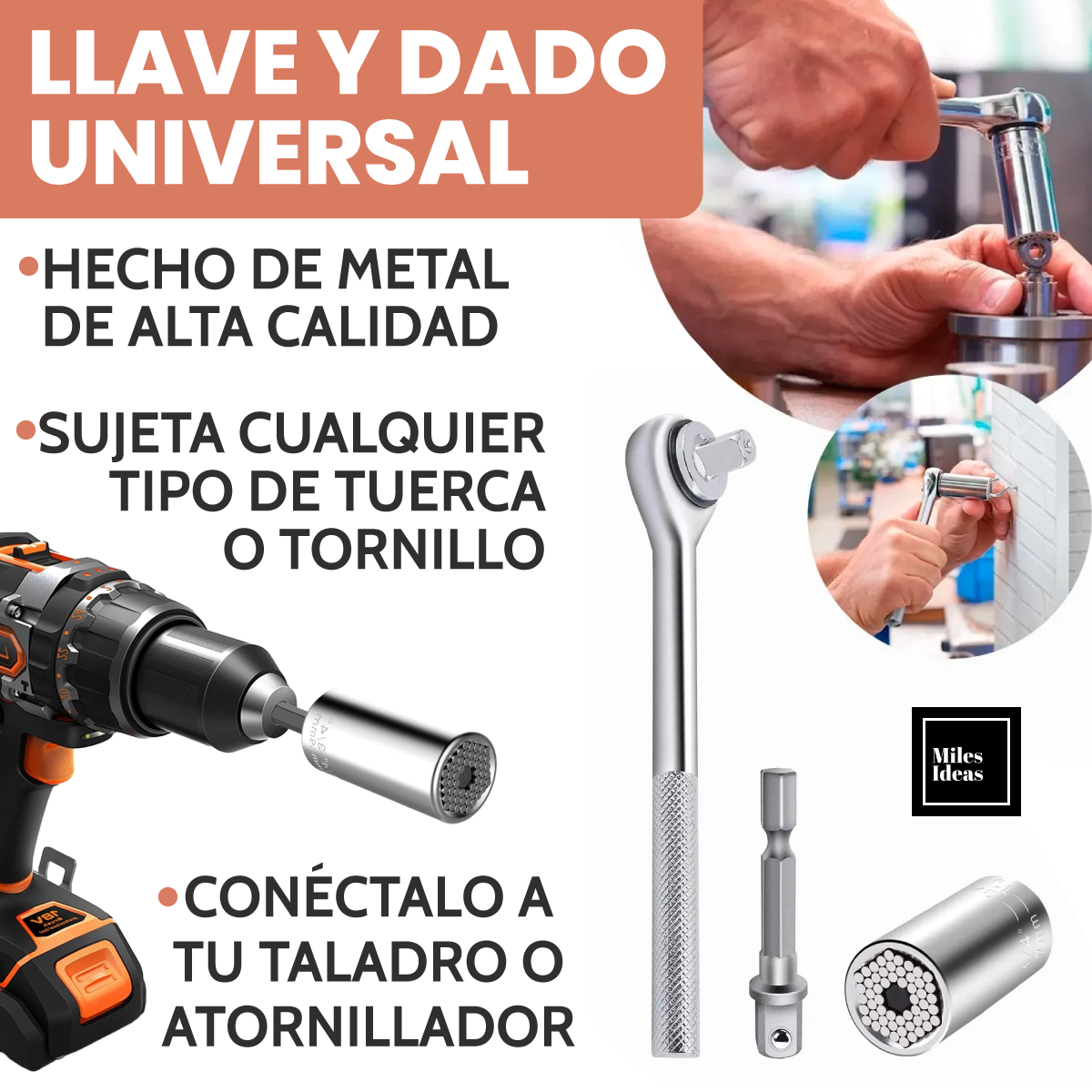 Llave y Dado Universal